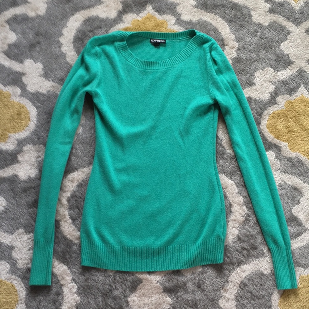 Size small express Teal Light sweater